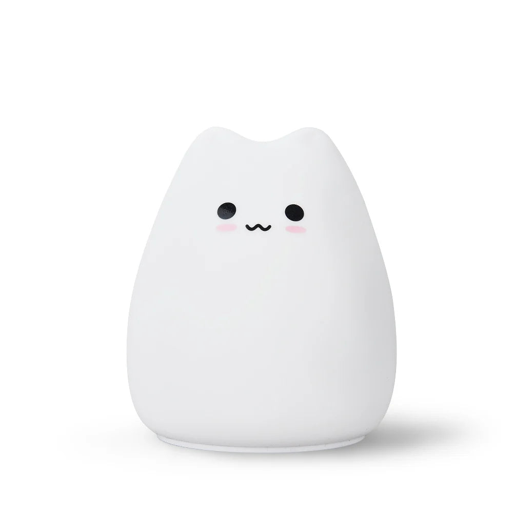 imagen de una mini lámpara nocturna gatito risueño | Neuromart