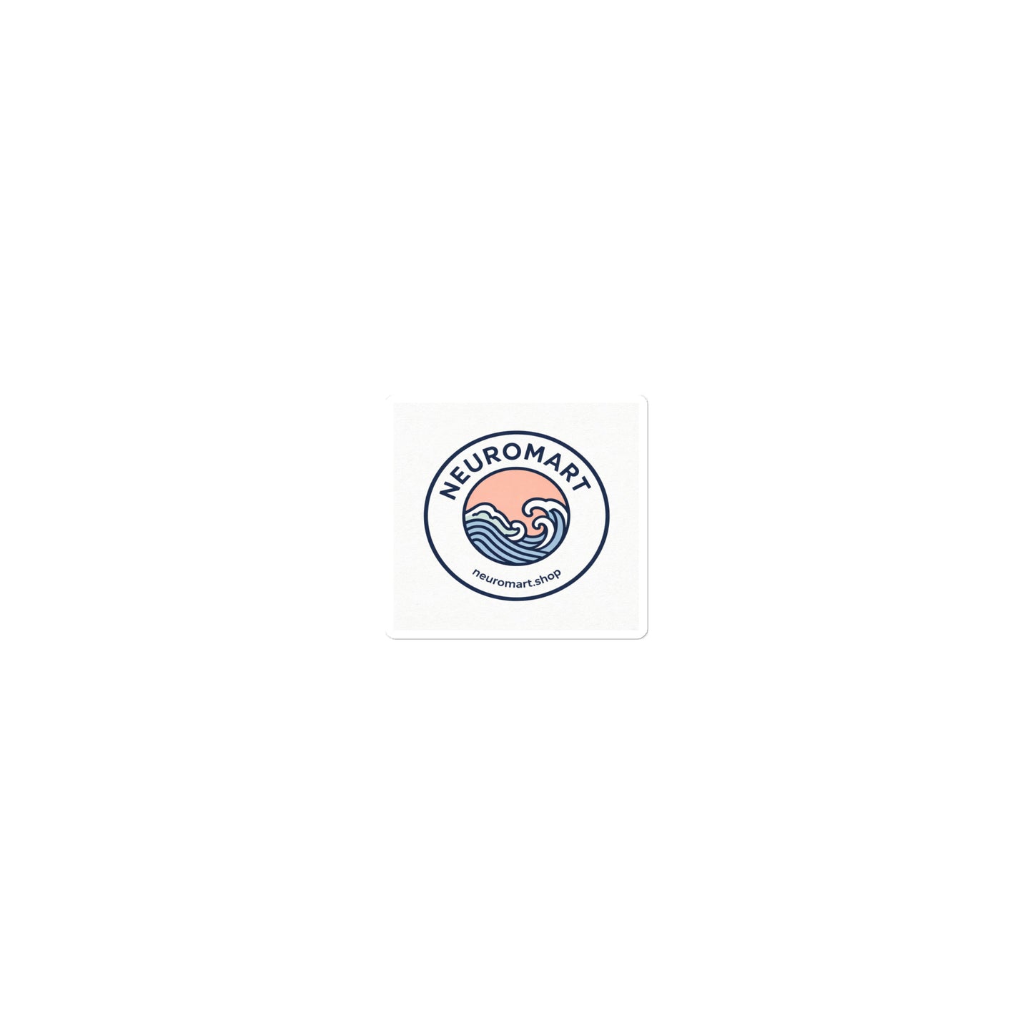 Pegatina de logo antiburbuja con url | Neuromart