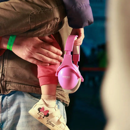 Casco rosa para niños antirruido de Mood | Neuromart