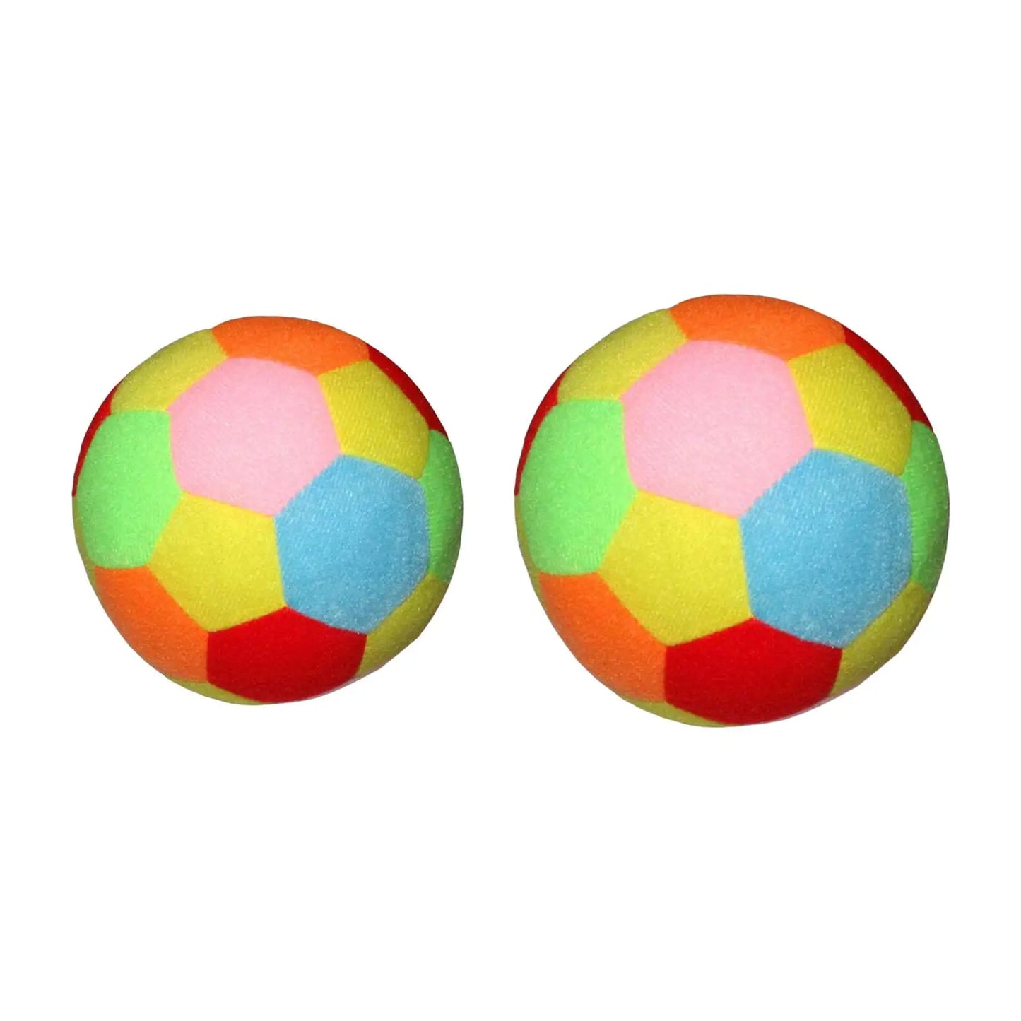 Dos pelotas de fútbol suave juguetes sensoriales | Neuromart