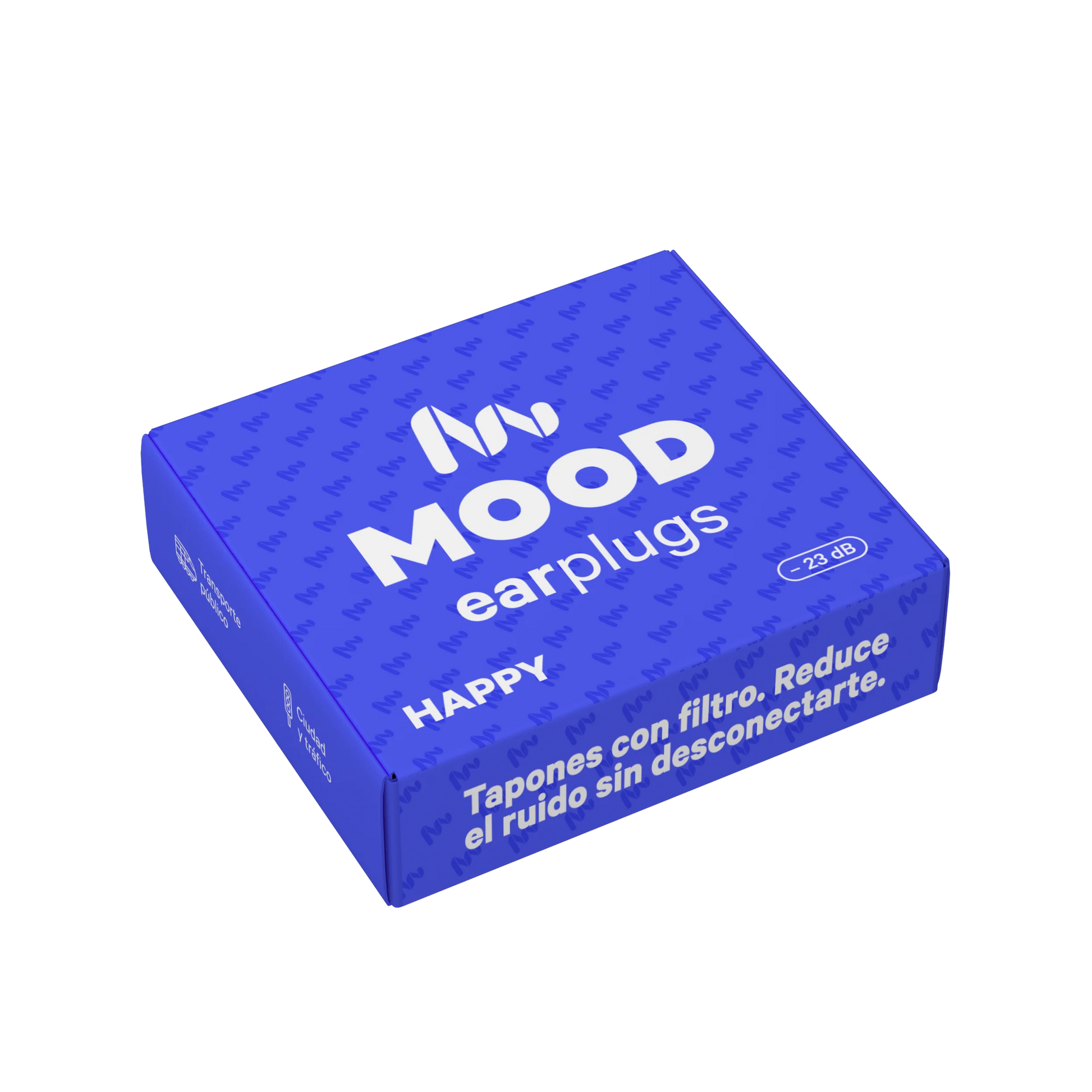 Caja naranja de tapones Happy de Mood | Neuromart