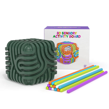 Imagen de juguete sensorial pelota verde con 15 varillas  | Neuromart