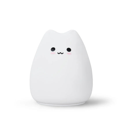 imagen de una mini lámpara nocturna gatito risueño | Neuromart
