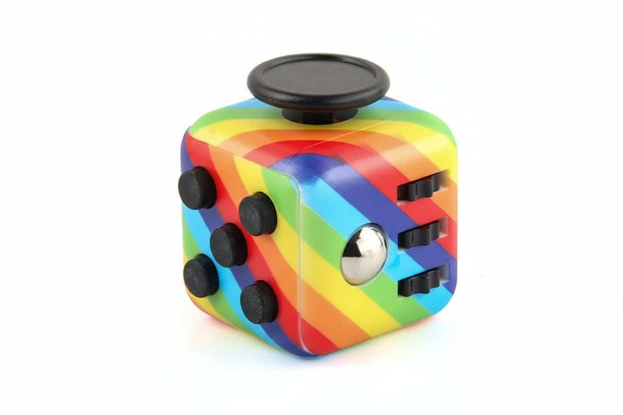 Juguete sensorial tipo fidget con forma de dado multicolor | Neuromart