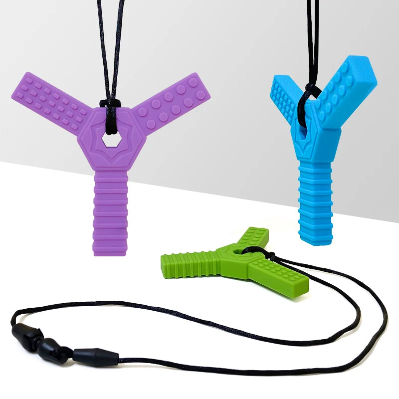 Colgante masticable sensorial de silicona - apto autismo y TDAH | Neuromart