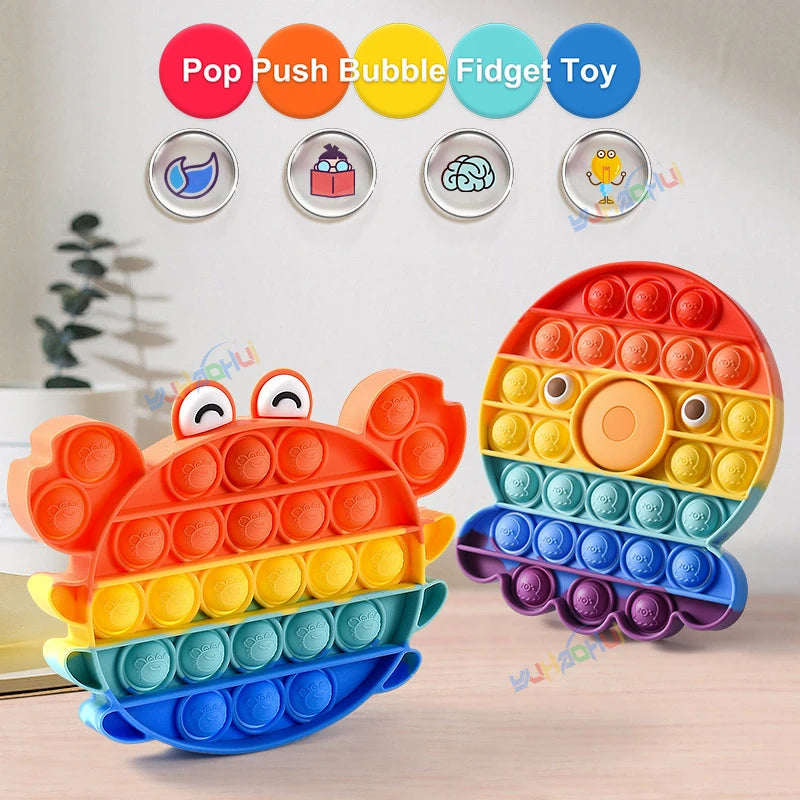 Juguete sensorial pop-it arcoíris - colores variados | Neuromart