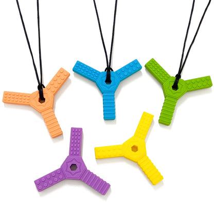 Colgante masticable sensorial de silicona - cordón ajustable | Neuromart