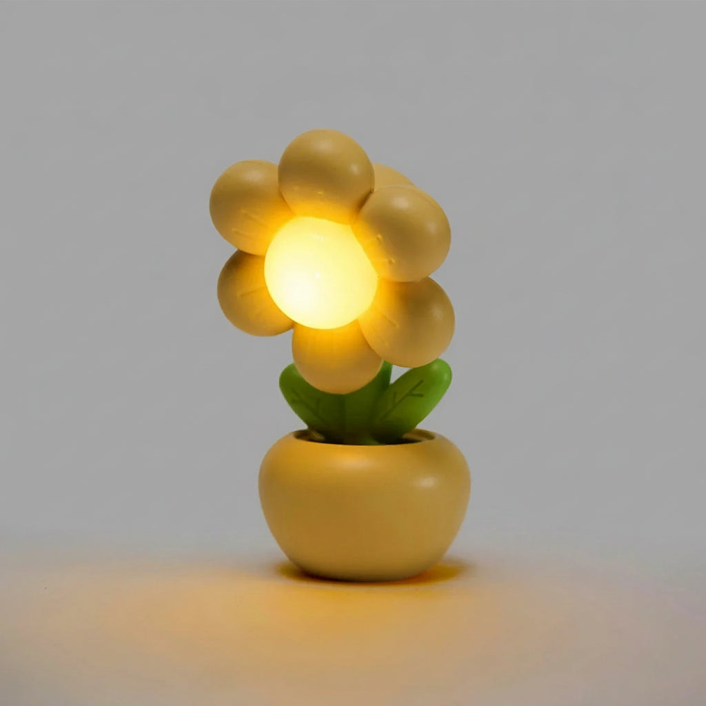 Mini lámpara LED flor color verde | Neuromart