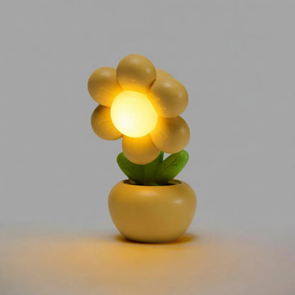 Mini lámpara LED flor color verde | Neuromart