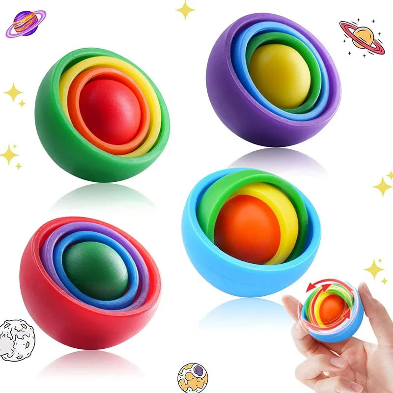 Fidget giratorio 3D tipo giroscopio | Neuromart