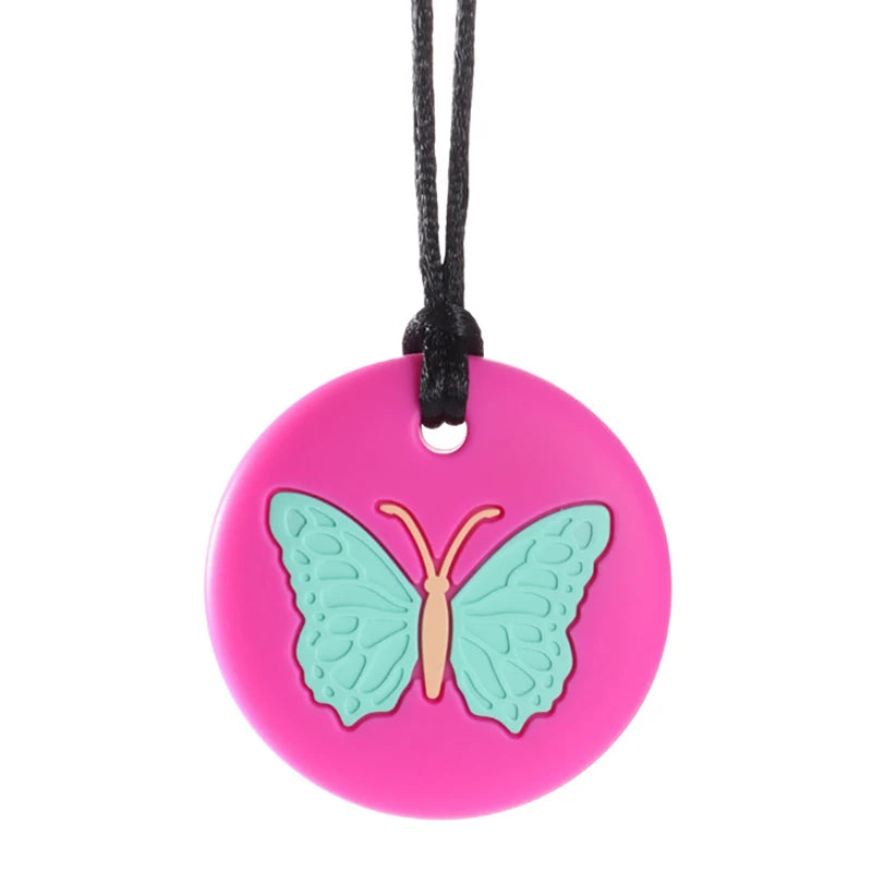 Colgante mordedor con forma de mariposa - regalo neurodivergente | Neuromart