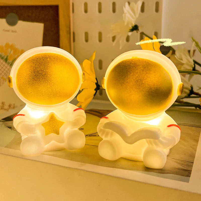 Lámpara LED astronauta sostenida en mano | Neuromart