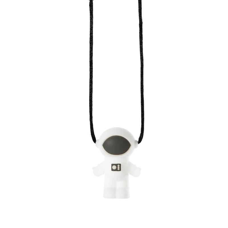 Colgante mordedor astronauta color blanco y gris | Neuromart
