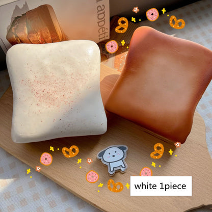 Juguete de descomprensión con forma de tostada para apretar