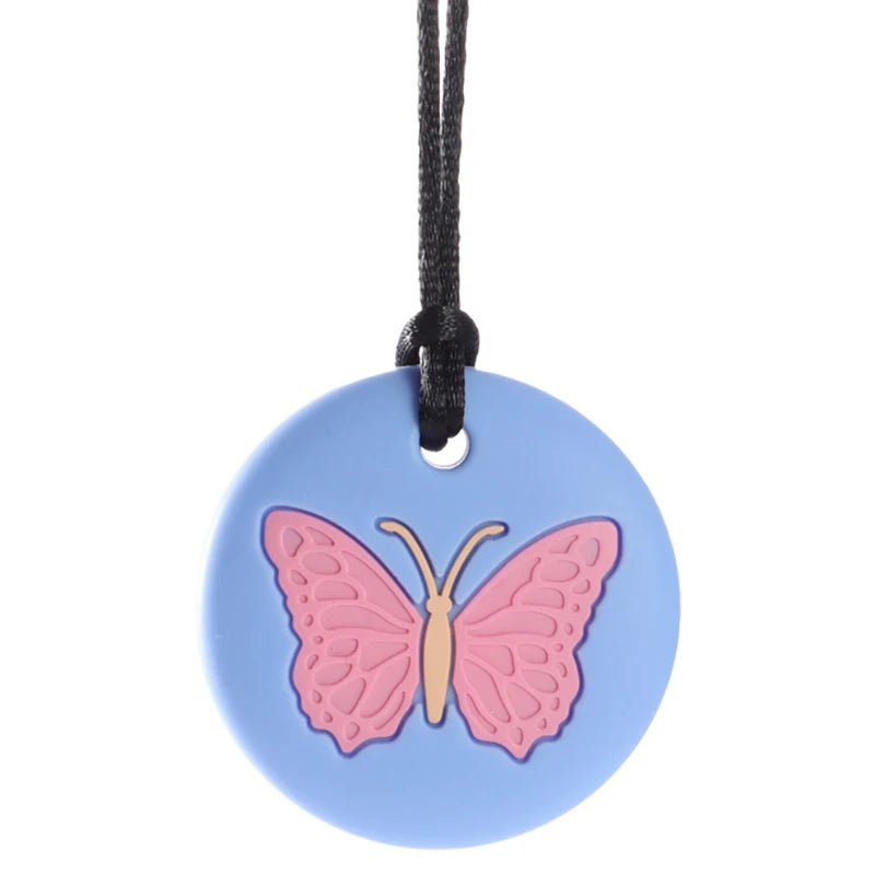 Colgante mordedor con forma de mariposa - apoyo autismo y TDAH | Neuromart