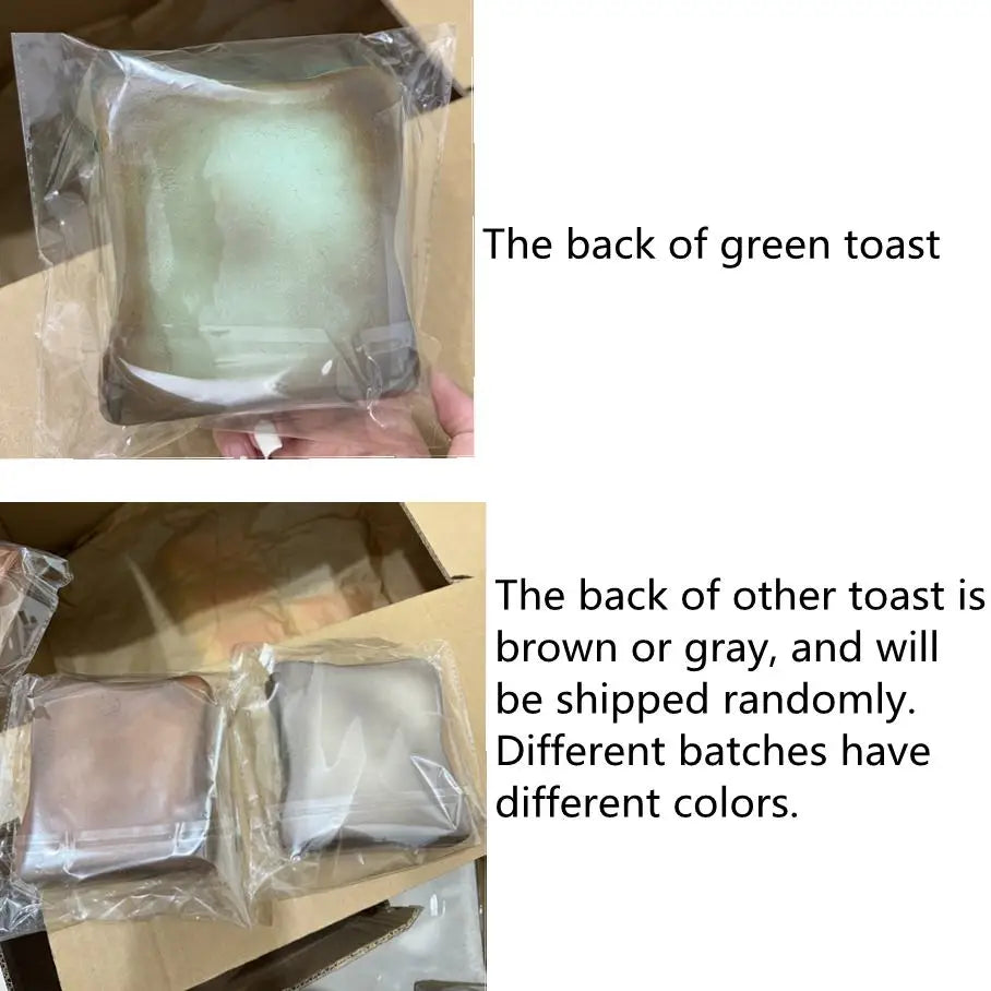 Juguete de descomprensión con forma de tostada para apretar