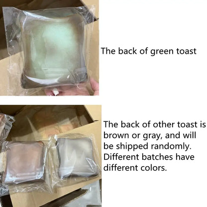 Juguete de descomprensión con forma de tostada para apretar