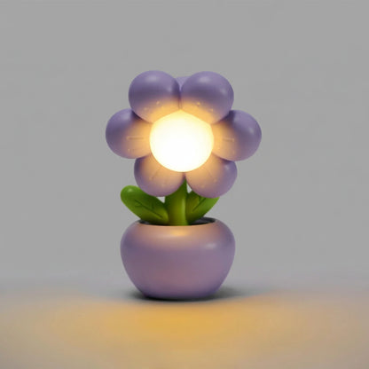Mini lámpara LED flor color amarillo | Neuromart