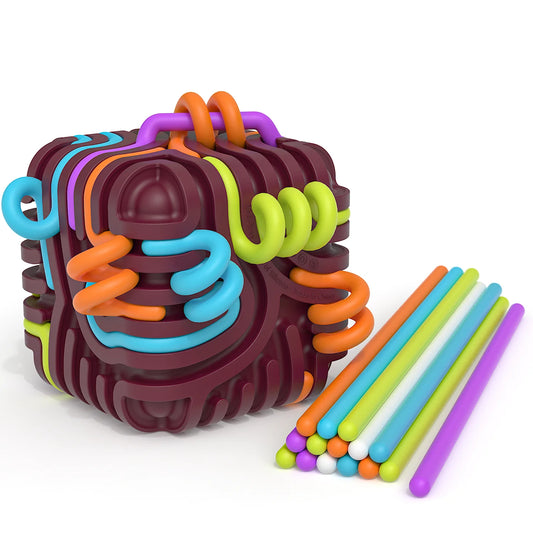 Pelota sensorial de silicona con 15 varillas