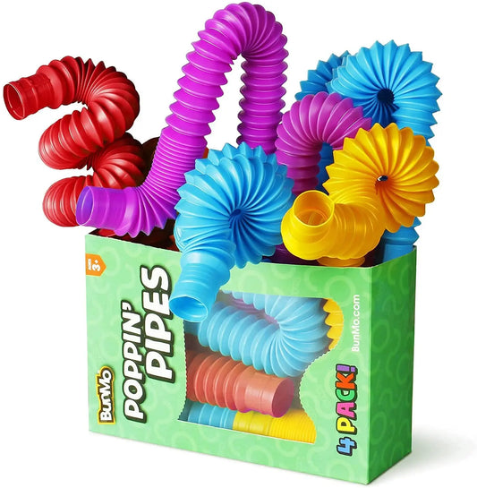 Pack de 4 mini tubos sensoriales tipo fidget | Neuromart