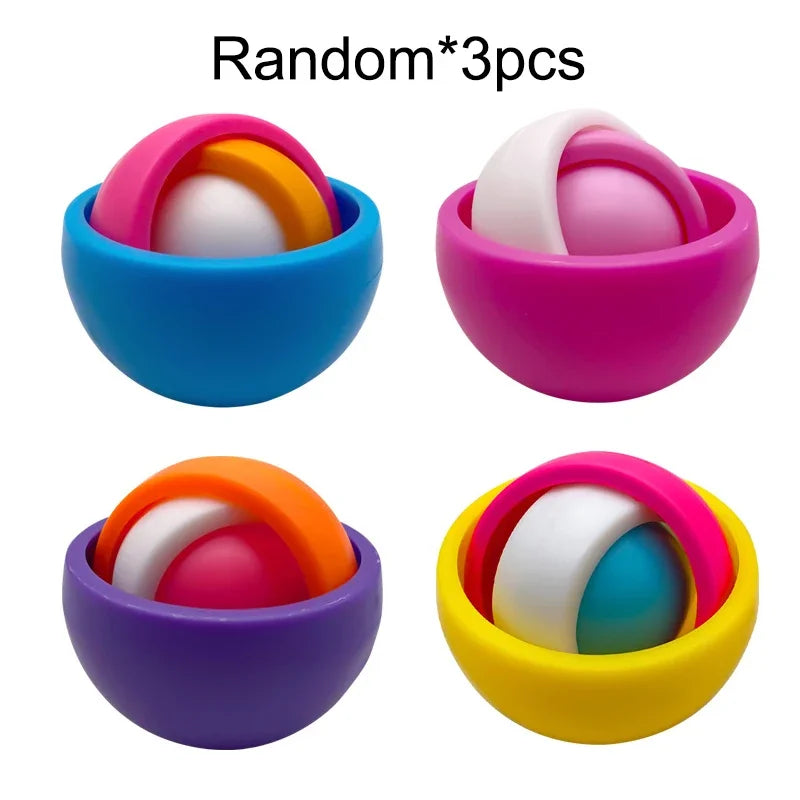 Fidget giroscopio 3D color negro | Neuromart