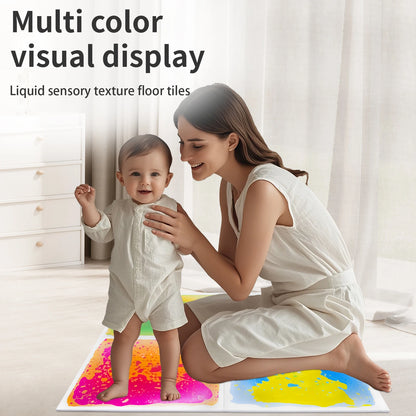 Alfombra sensorial con líquido