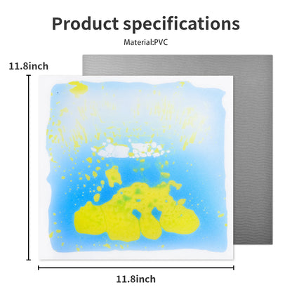 Alfombra sensorial con líquido