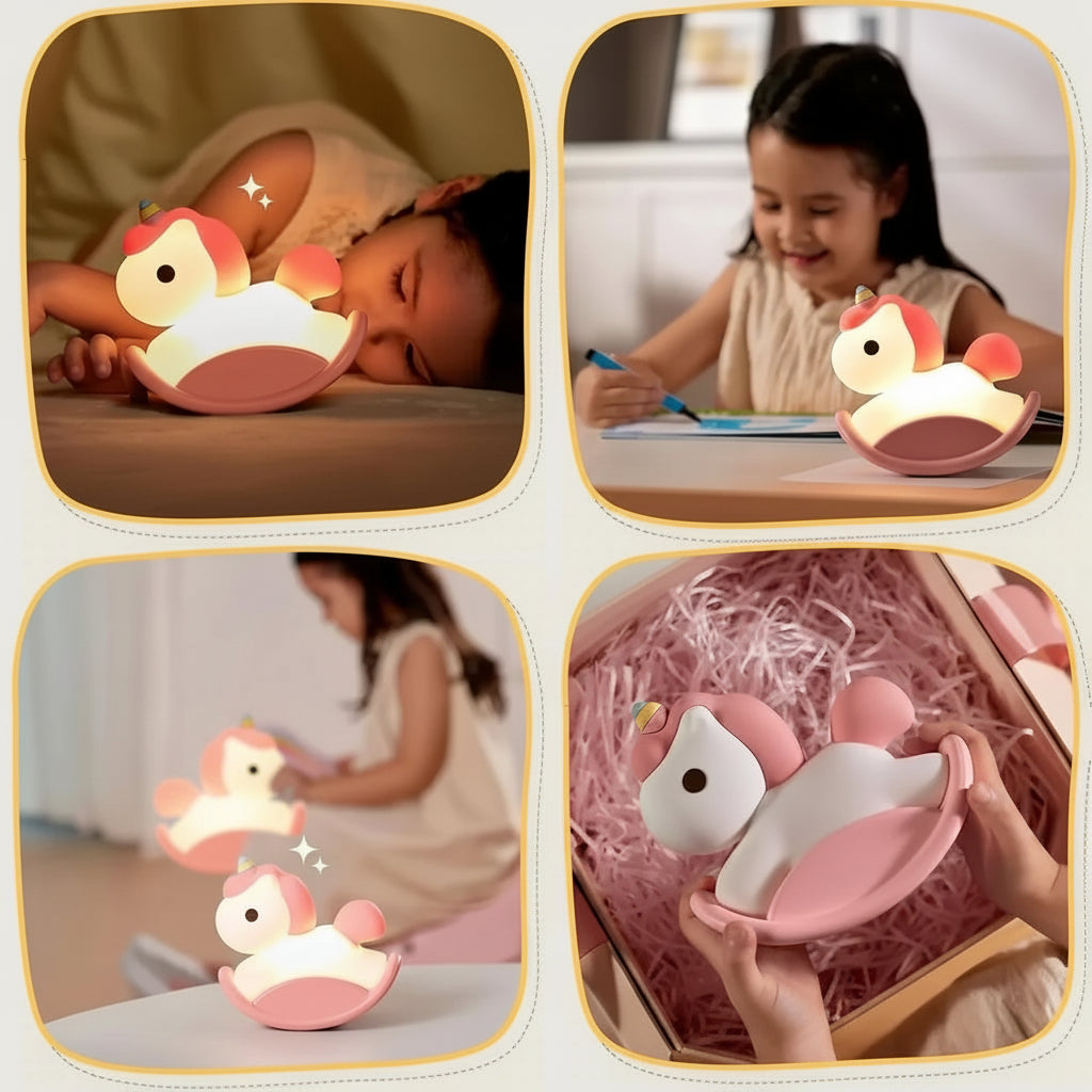 Mini lámpara nocturna para niños sobre mesa | Neuromart