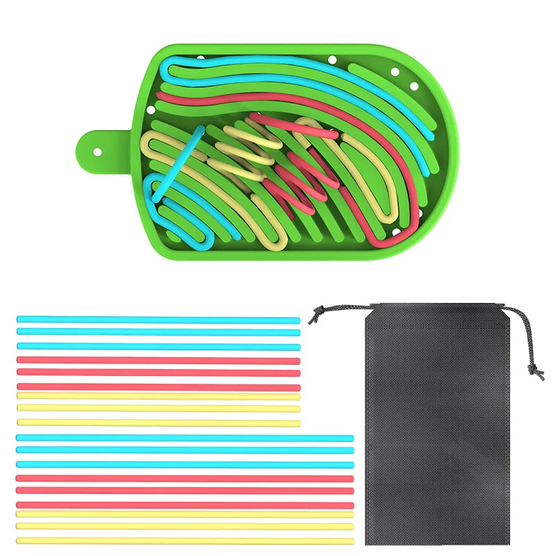 Tablero de actividad sensorial de silicona - en uso por niño | Neuromart