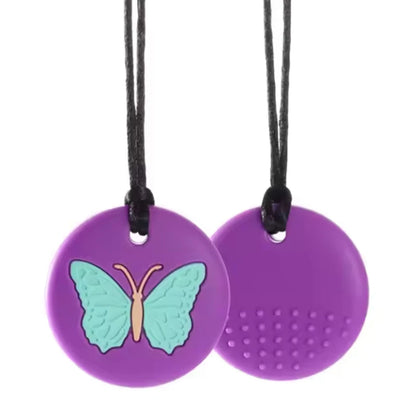 Colgante mordedor con forma de mariposa - cordón ajustable | Neuromart