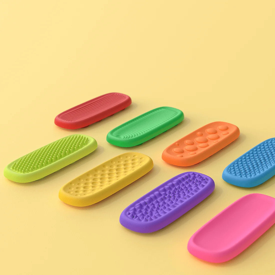 Tira sensorial de silicona fidget - colores variados | Neuromart