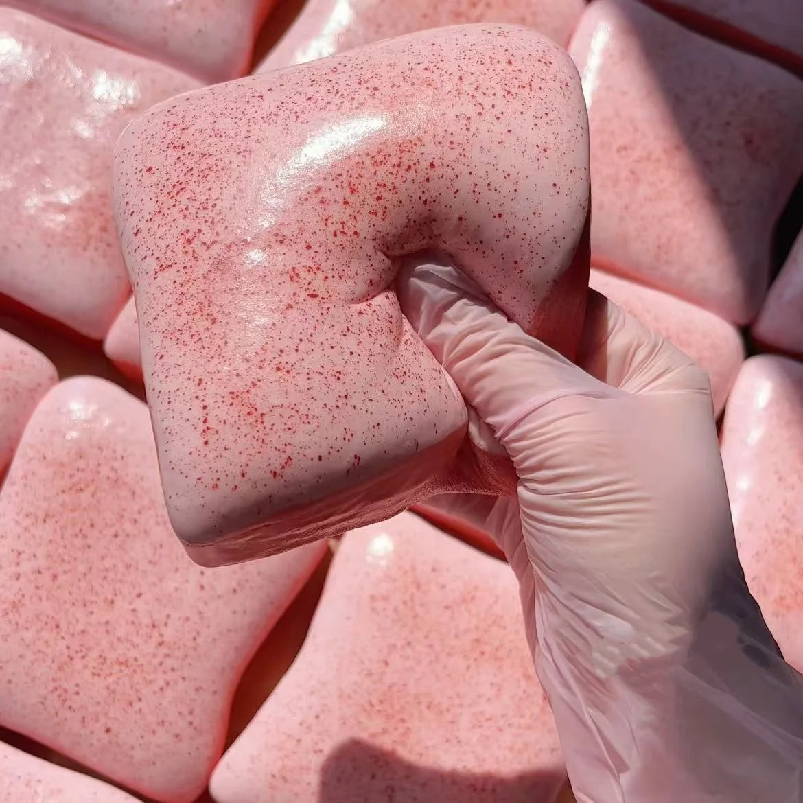 Juguete de descomprensión con forma de tostada para apretar