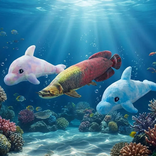 Peluches de animales marinos