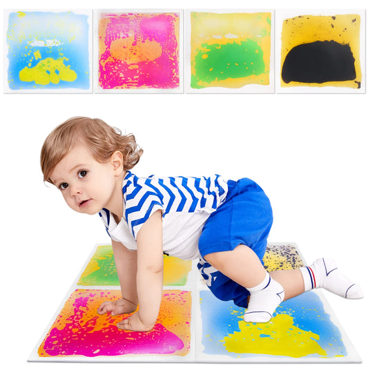 Alfombra sensorial con líquido