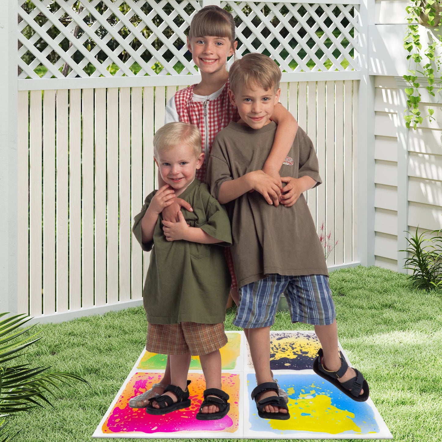 Alfombra sensorial con líquido