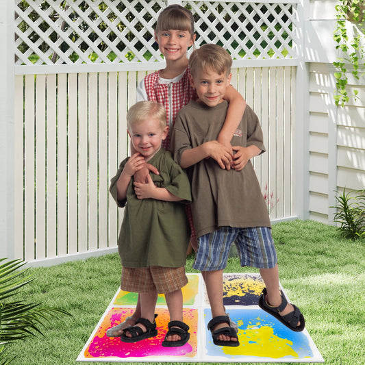 Alfombra sensorial con líquido