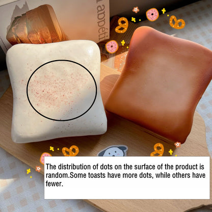 Juguete de descomprensión con forma de tostada para apretar