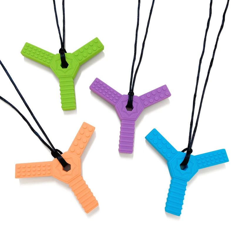 Colgante masticable sensorial de silicona - colores disponibles | Neuromart