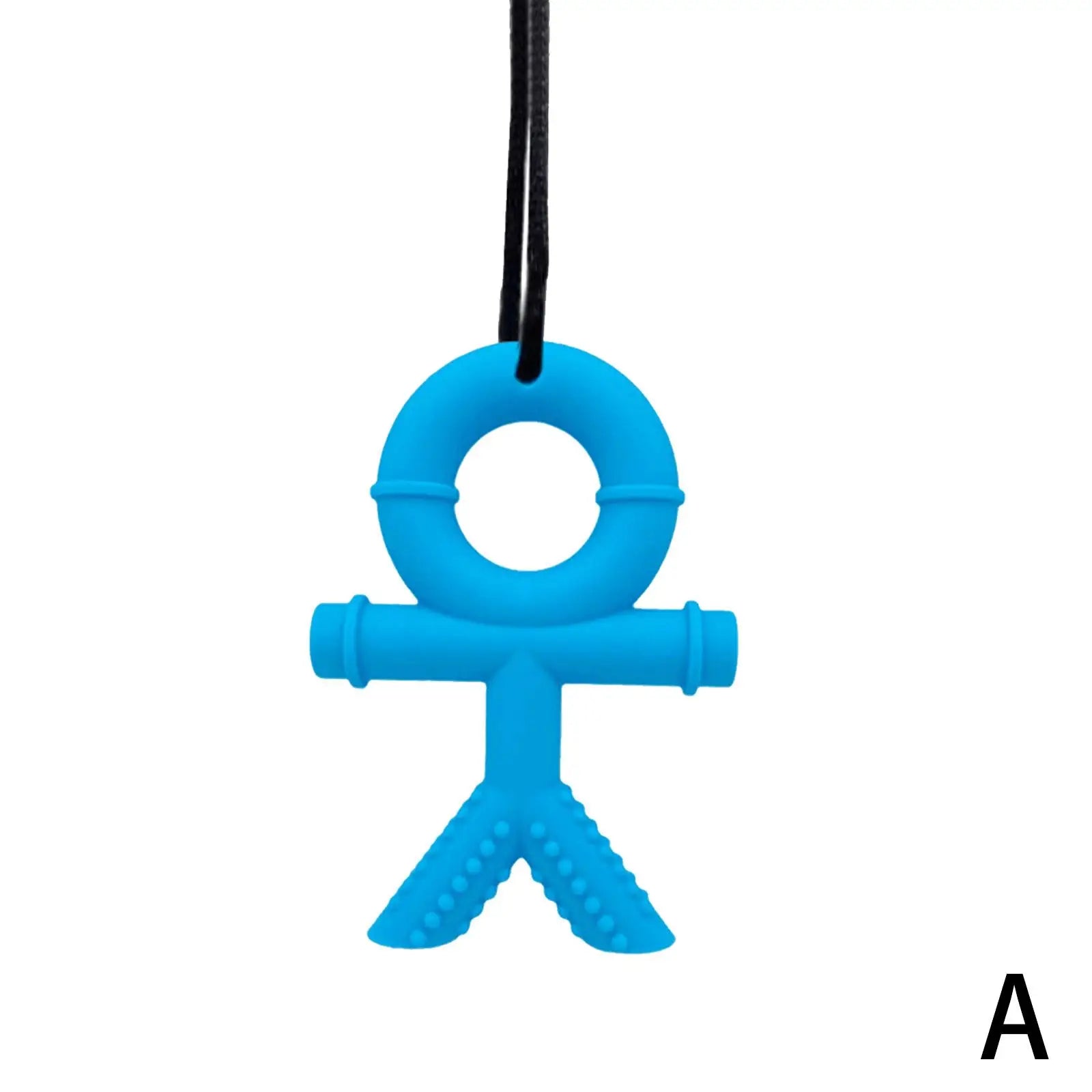 Colgante mordedor con forma de muñeco - regalo neurodivergente | Neuromart