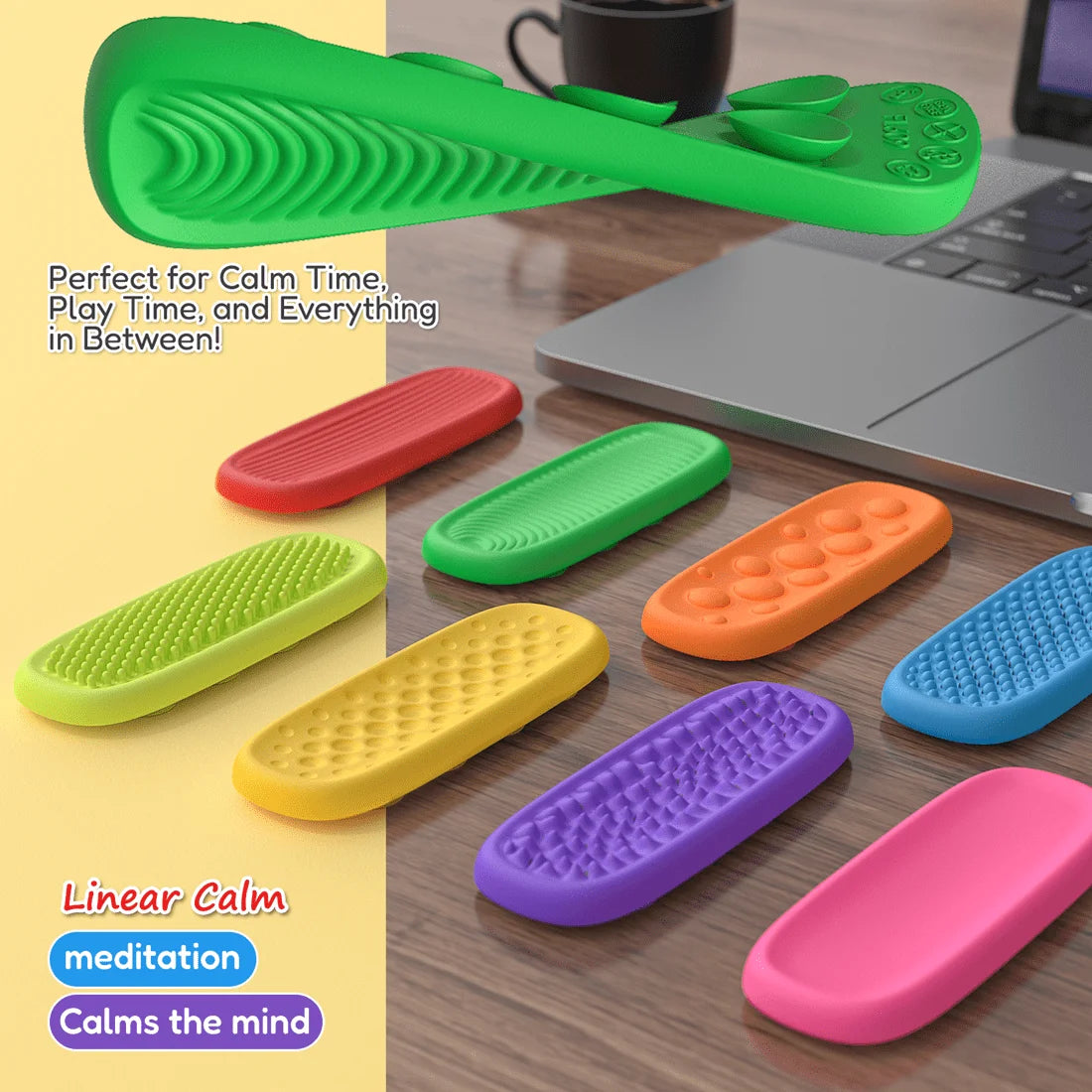 Tira sensorial de silicona fidget - tamaño referencia | Neuromart