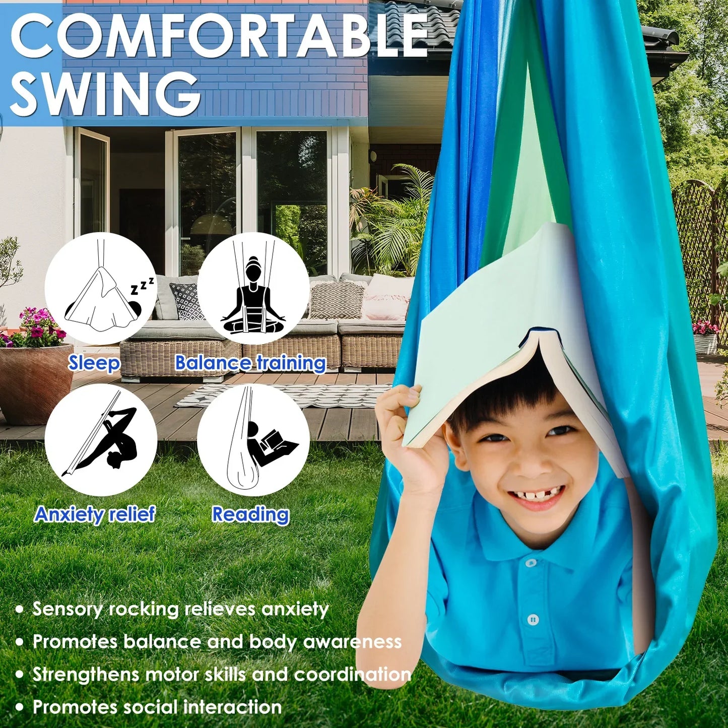 Columpio sensorial para niños