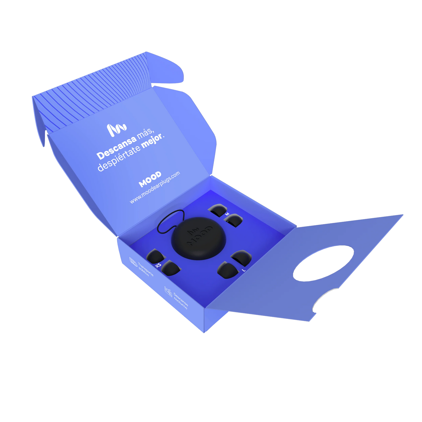 Caja de tapones Focus de Mood | Neuromart