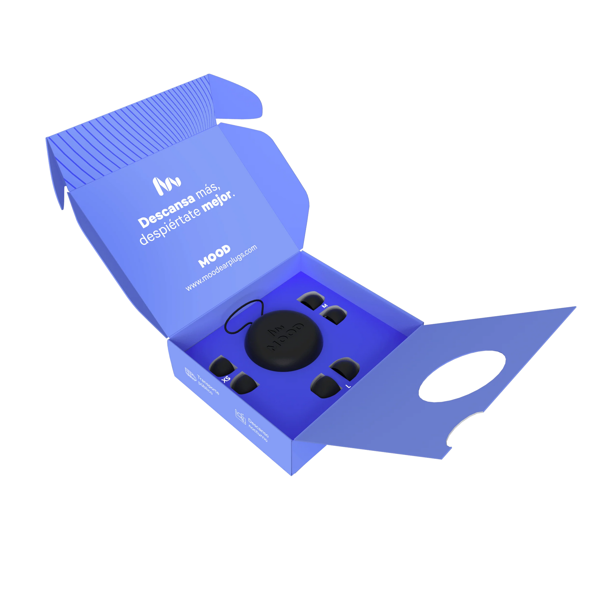 Caja de tapones Focus de Mood | Neuromart