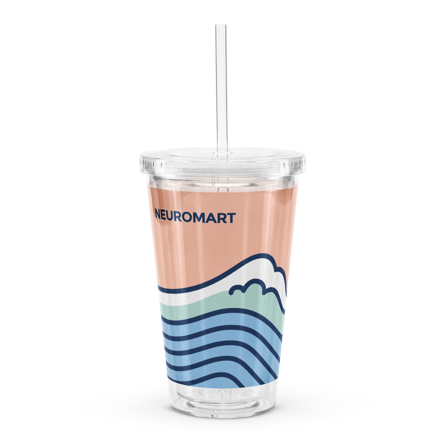 Vaso de plástico reutilizable con los colores de Neuromart