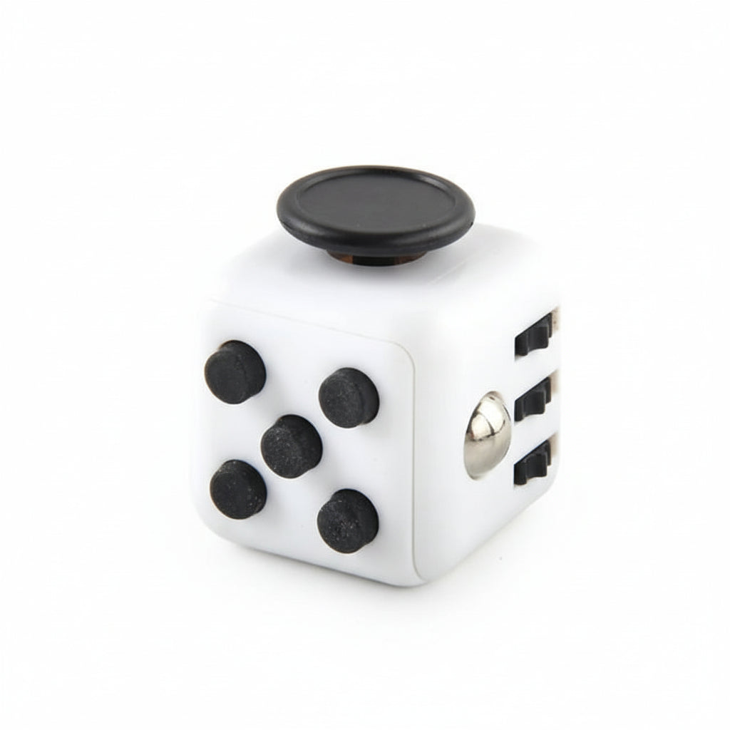 Juguete sensorial tipo fidget dado blanco y negro | Neuromart