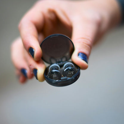 Tapones negros con funda negra Pro de Mood | Neuromart