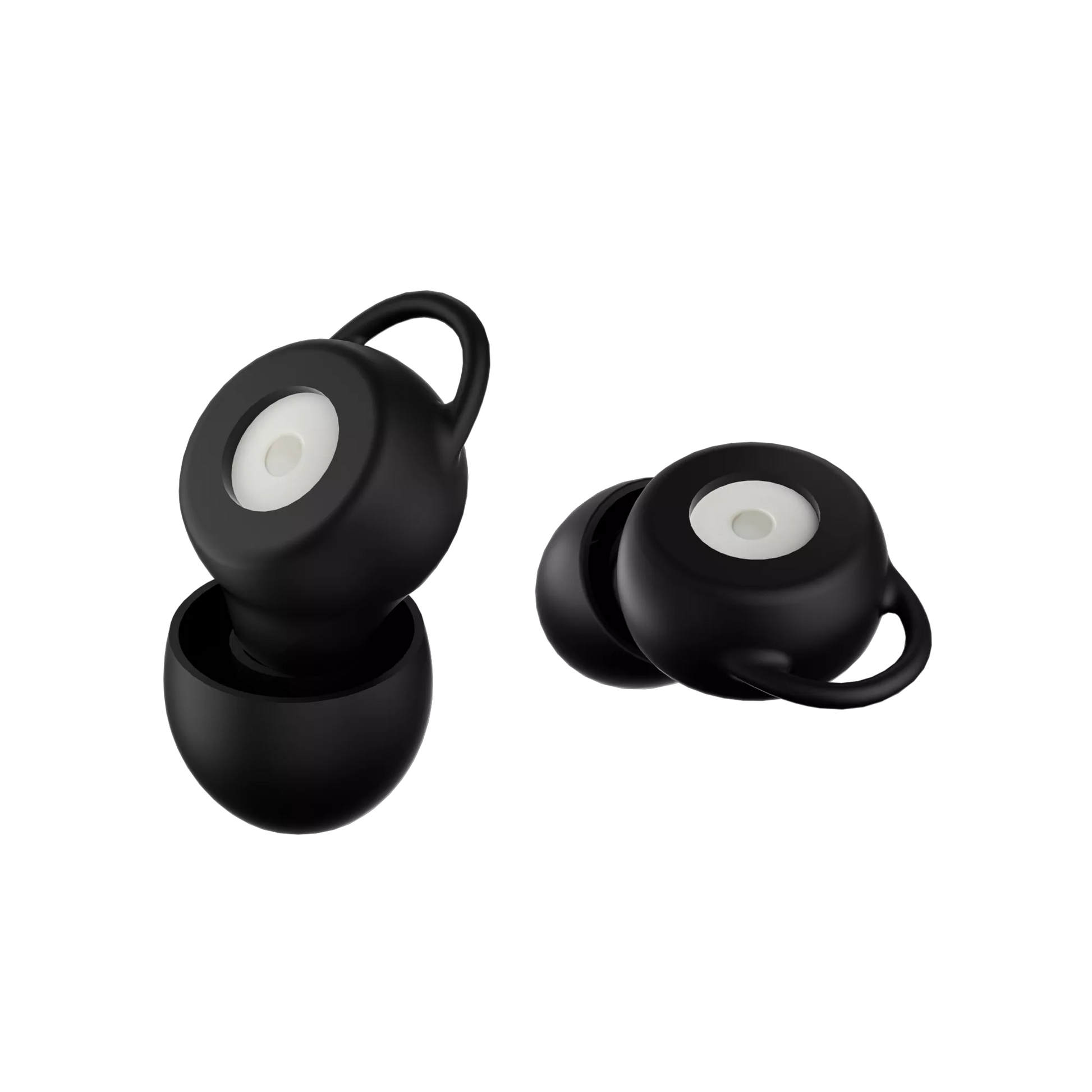Tapones para los oido negros con filtro suave de Mood | Neuromart